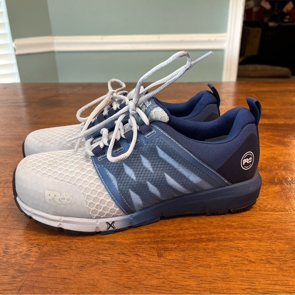 Timberland Womens Pro Radius Gray Blue Safety Shoes size 9 - Picture 5 of 14